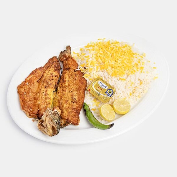 64bd16ab18486 چلو ماهی قزل آلا سرخ شده - Image 1